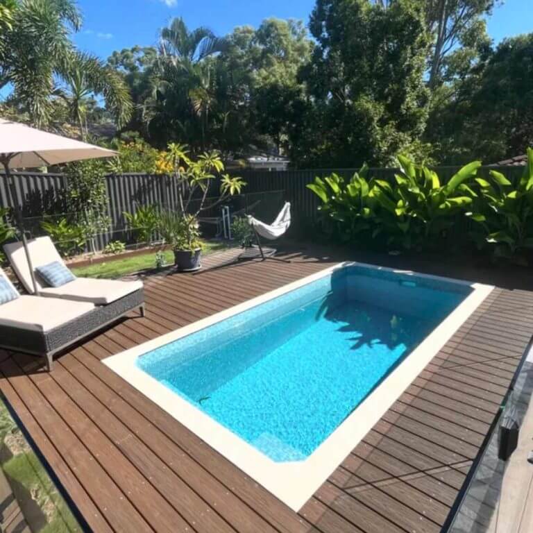 small inground plunge pool