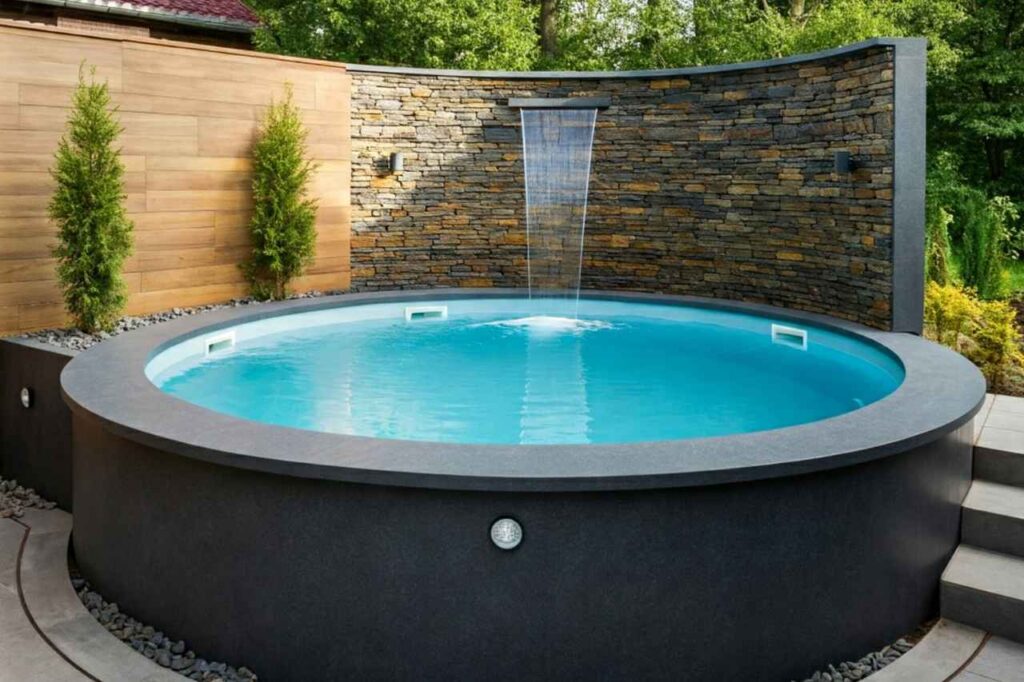 above ground plunge pool