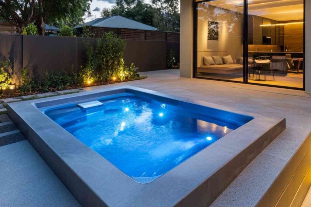 Fibreglass plunge pool