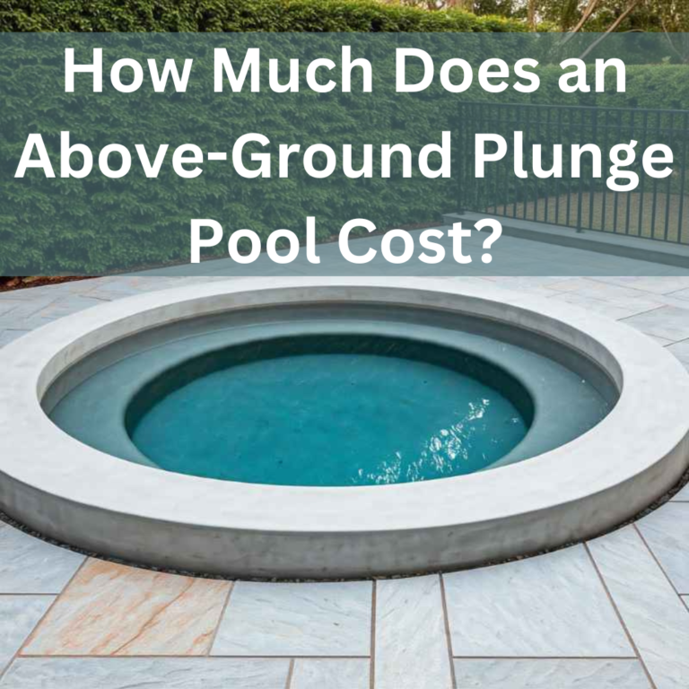 How Much Does An Above-ground Plunge Pool Cost?