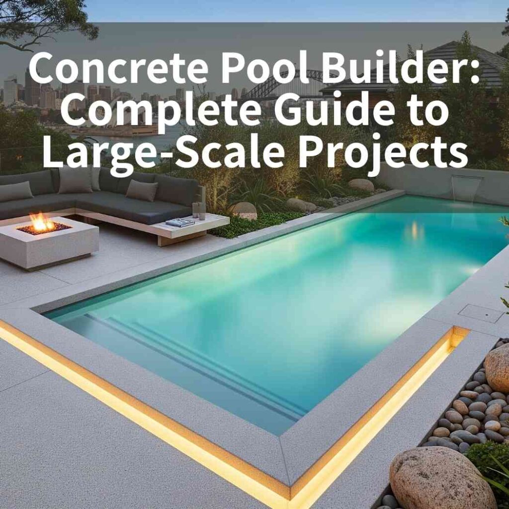 Concrete Pool Builder: Complete Guide to Large-Scale Projects