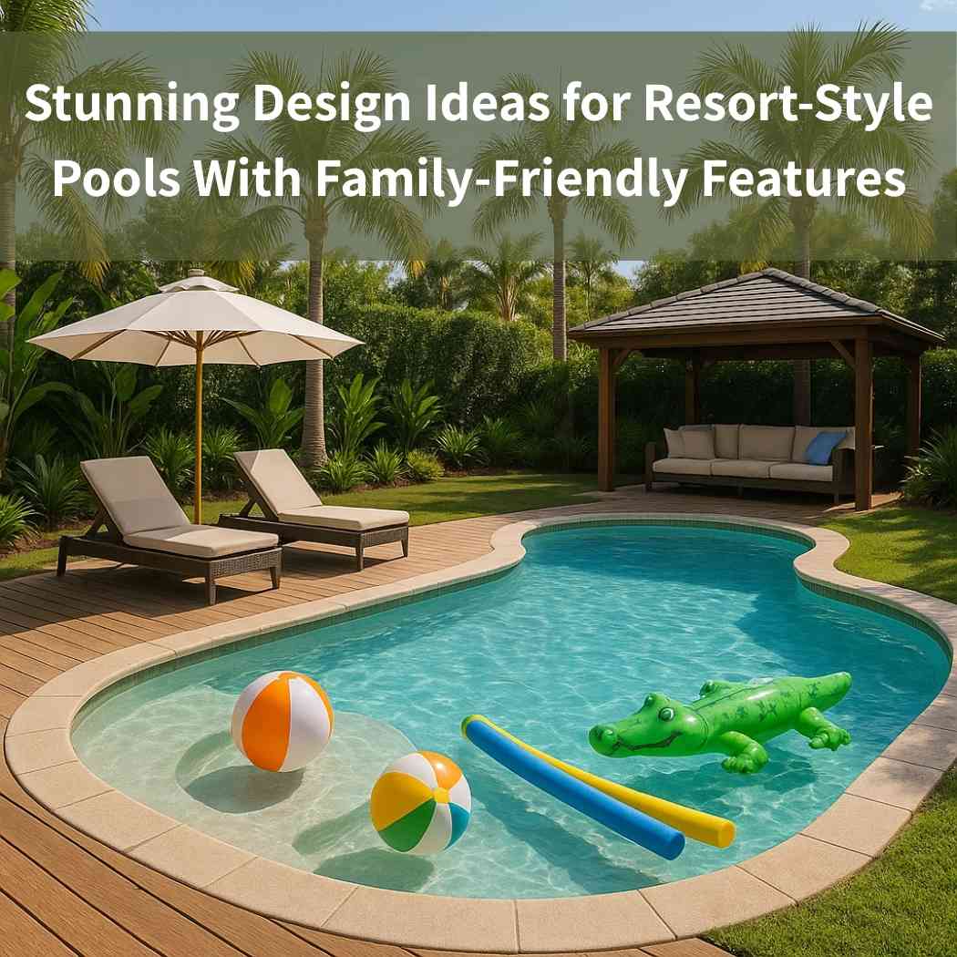 Design Ideas for Resort-Style Pools With Family Features
