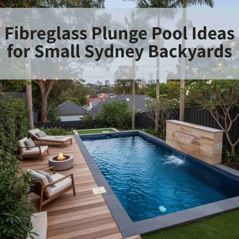 Fibreglass Plunge Pool Ideas for Small Sydney Backyards