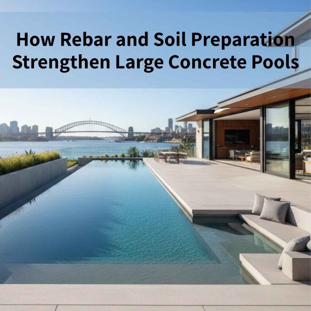 How Rebar and Soil Preparation Strengthen Large Concrete Pools