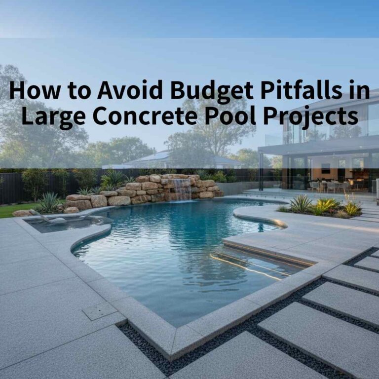 How to Avoid Budget Pitfalls in Large Concrete Pool Projects