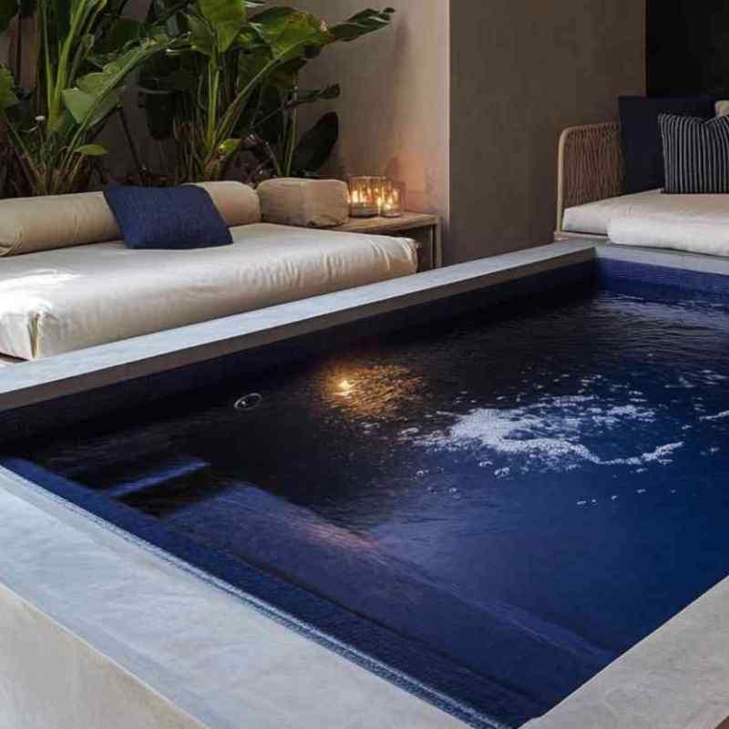 square fibreglass plunge pools