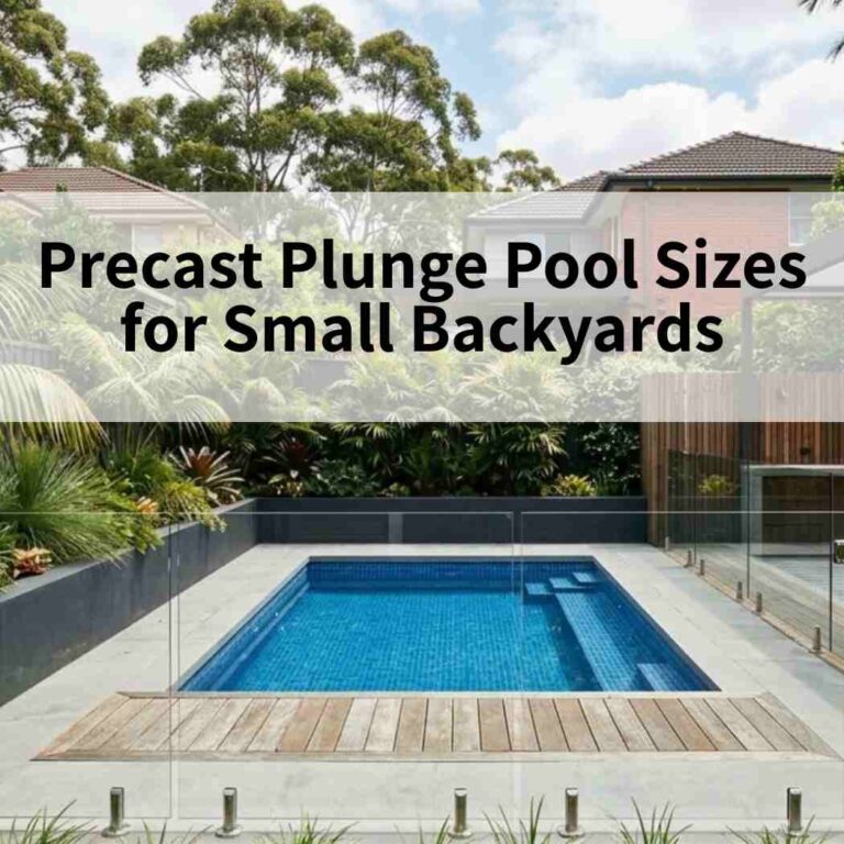 Precast Plunge Pool Sizes for Small Backyards